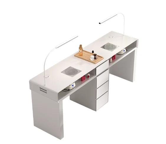 Discounted Light Luxury Multi-function Manicure Table With Lamp And Single Vacuum Cleaner