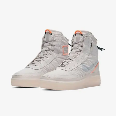 Nike genuine AF1 SHELL women's Air Force No.1 nylon high top board shoes BQ6096-003