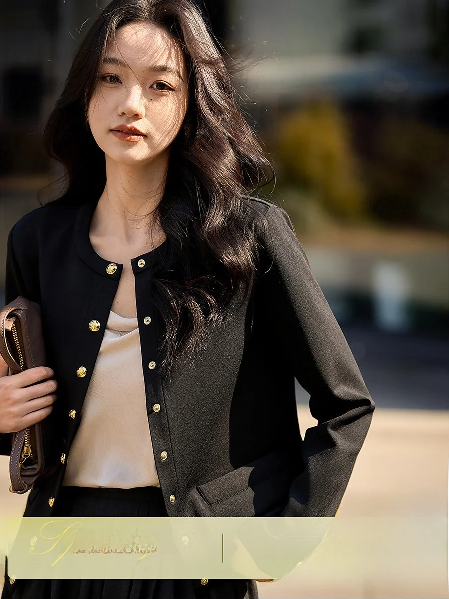 

Xhange Spring 2026 Classic Edition Gold Bule Acetate Fraance Sle Jaet Slimming Quali Women's Commute Faion ort ...