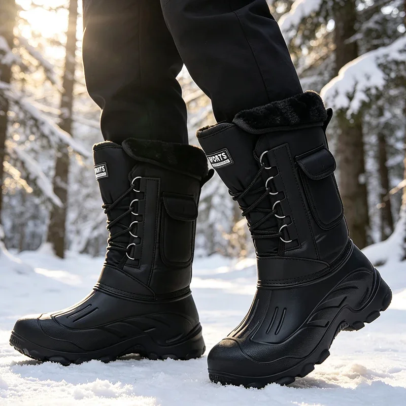Men Winter Snow Boots Outdoor - Waterproof Winter Boot recension och pris