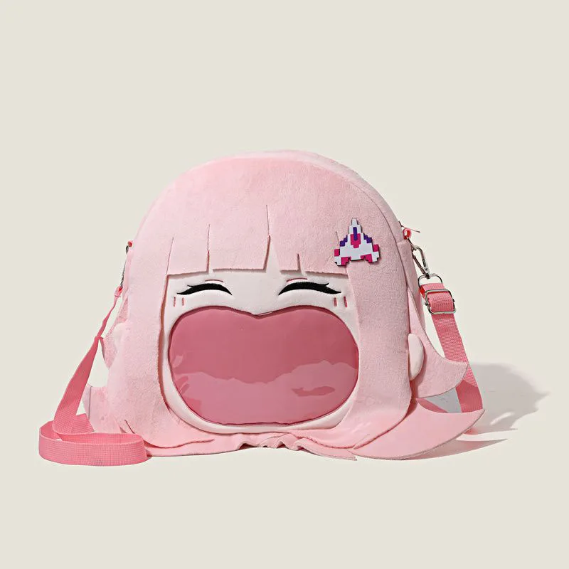 

Danganronpa Game Nanami ChiaKi Kawaii Big Mouth Bag Crossbody Bags Large Capacity Storage Bag Anime Peripheral Gift