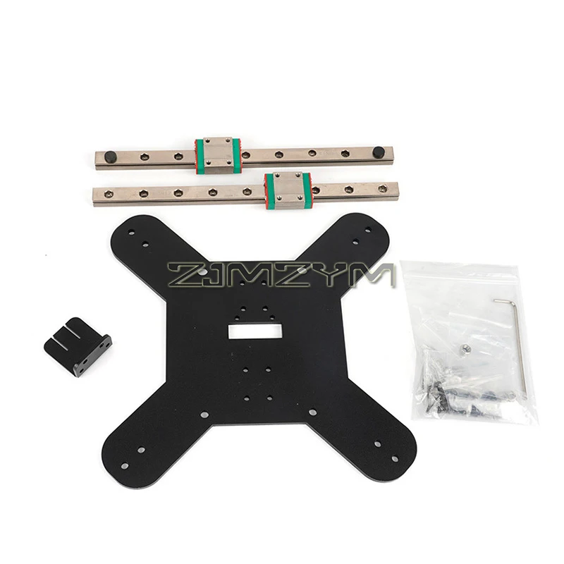 Linear Guide Rail Kit 300mm Y axis Linear Rail Guide Kit for KP3S Pro Printer, with Heated Bed Support Plate and Accessories