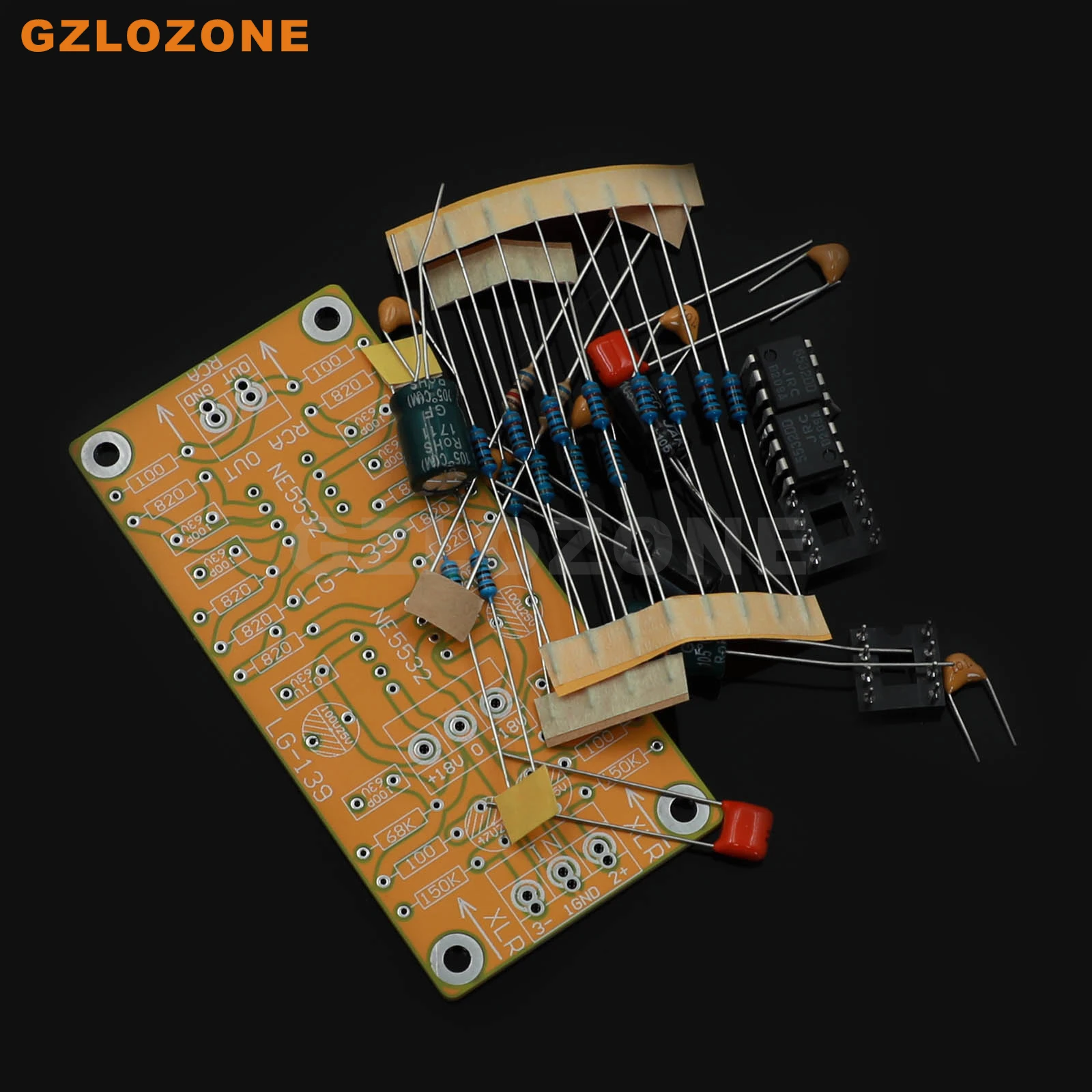 LG-139 JRC5532 Balanced XLR To Single Ended RCA Output Double OP Amp Circuit DIY Kit/Finished Board Ultra Low Distortion