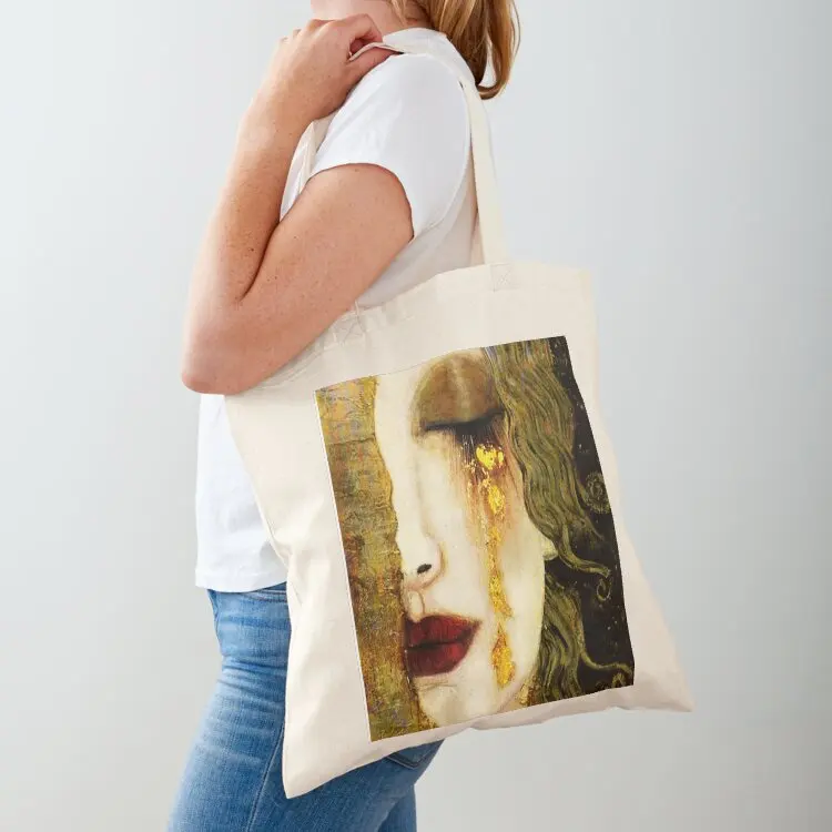 

Golden Tears Freyaas Tears of Gold Anne Marie Zimmerman (School of Klimt) Tote Bag sacs de shopping shopper bag woman hand bag
