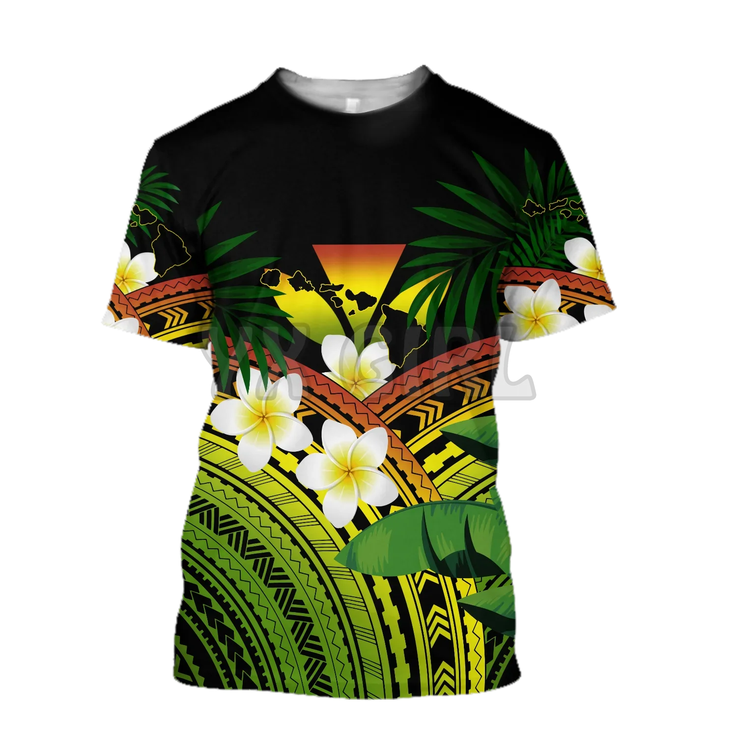 2024 Summer Fashion Men t shirt Polynesian Habiscus Kanaka Hawaii 3D All Over Printed T Shirts Tee Tops shirts Unisex Tshirt