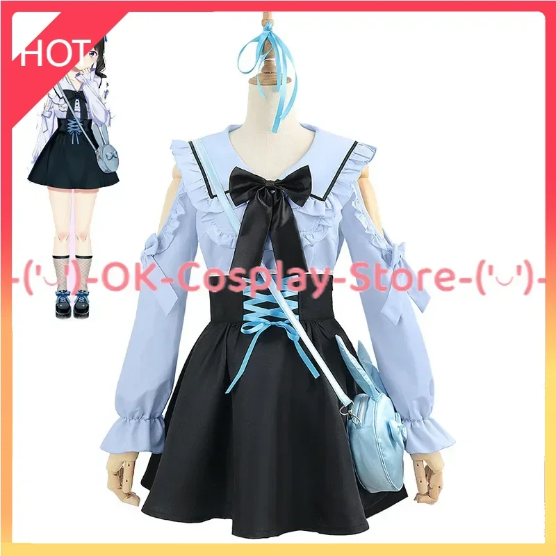 Vtuber Tsukino Mito Cosplay Costumes YouTuber Cute Suit Top Skirts Bag JK School Uniforms Halloween Outfits Custom Made