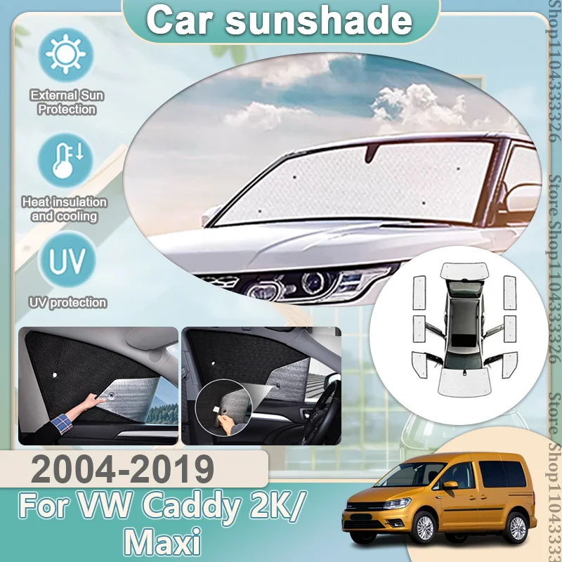

Sun Visor Sunshade For Volkswagen Caddy 2006 2K Maxi MK3 2004-2019 Windshield Anti-UV Curtains Visor Covers Auto Accessorie Part