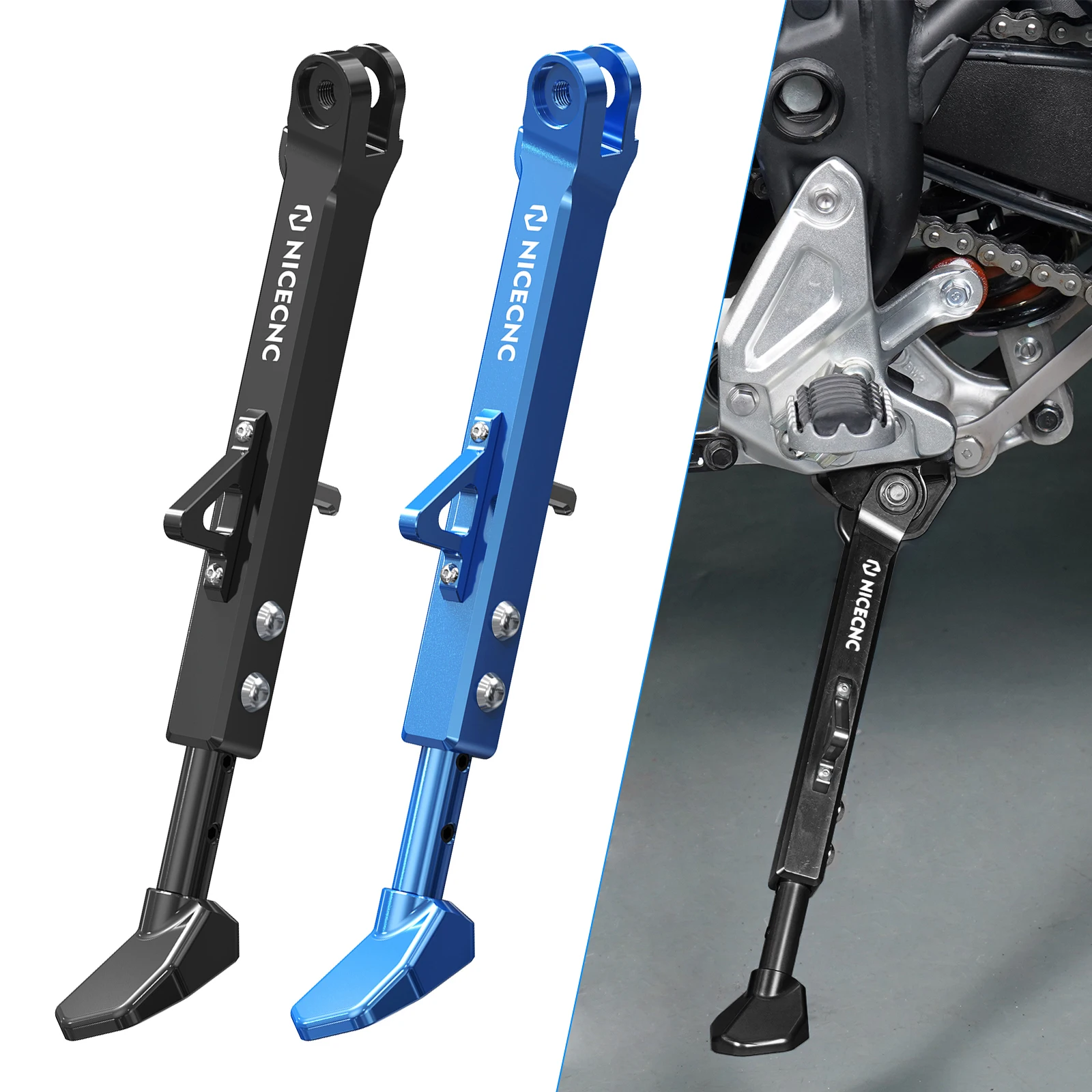 

25-50mm Adjustable Side Stand Kickstand for Yamaha Tenere 700 Tenere700 Tenere 700 Rally Edition 2019 2020 2021 2022 2023 2024