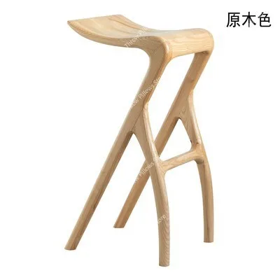 

Waterproof Bar Chair Japanese Style Minimalistic Footrest Dinning Room Designer Recliner Chair Makeup Stoel Kitchen Furniture