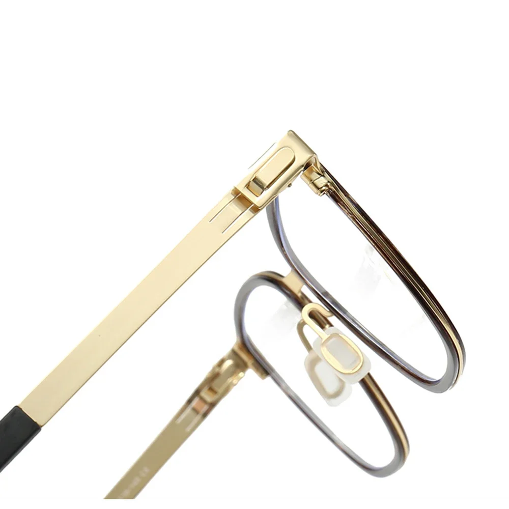 VIVIBEE Customsized Light Metal Prescription Glasses Men Myopia Hyperopia Eyeglasses Blue Light Optical Unisex Square Eyewear