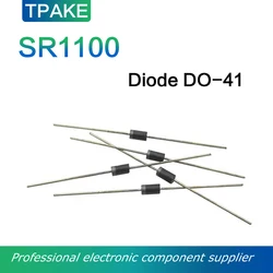 20PCS SR1100 1A 100V DO-41 Schottky Diode