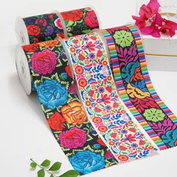 DIY Cartoon Flower Printed Grosgrain Ribbon For Craft Supplies Sewing Accessories 5 Yards. 50107