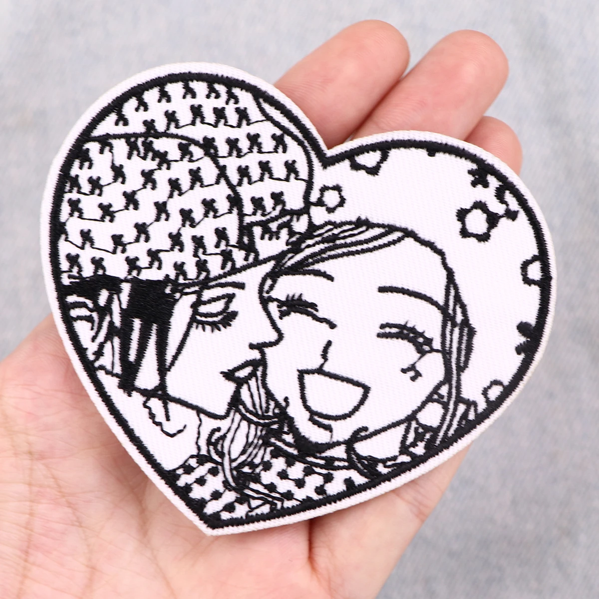 بقع gojo المطرزة للملابس ، شارات أنيمي للسترة ، والمشارب