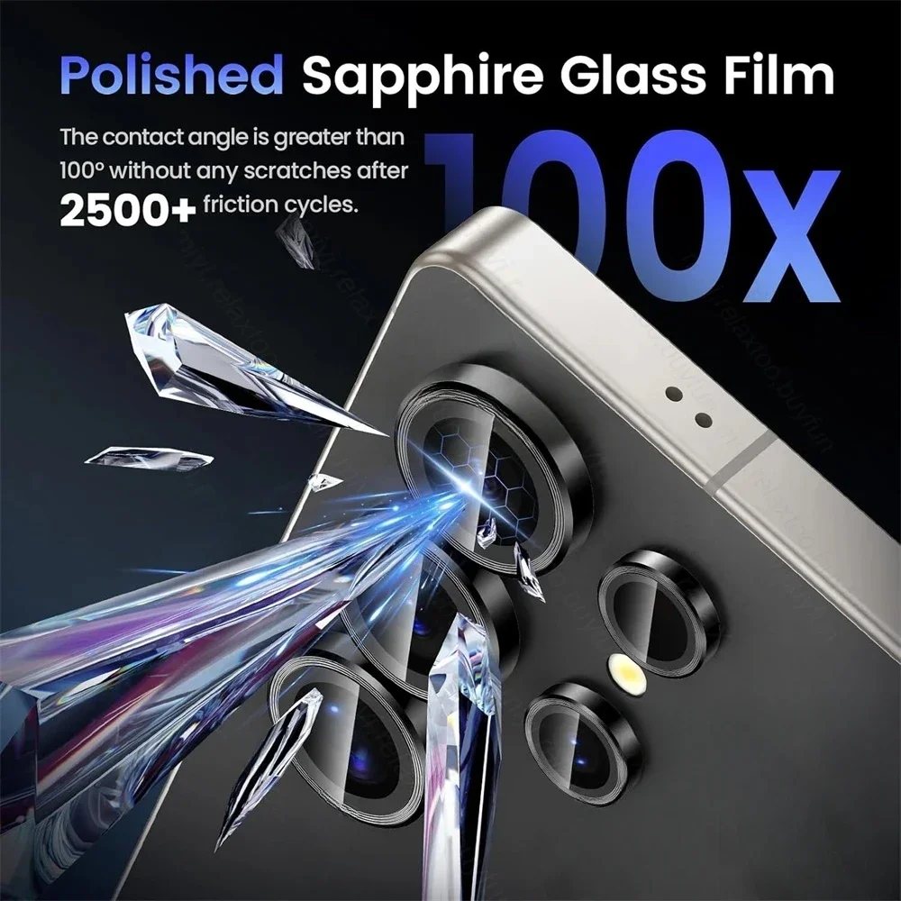 الملونة واضح ماتيل عدسة حلقة حامي لسامسونج غالاكسي S26 حافة S25 S24 الترا A16 A15 A35 A55 Z أضعاف 7 9D كاميرا زجاج عليه طبقة رقيقة