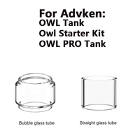 Bubble Straight Glass Tube for Advken OWL Pro Tank Owl Starter Kit  Glass Tank Replacement Mini Glass  Tank 5PCS