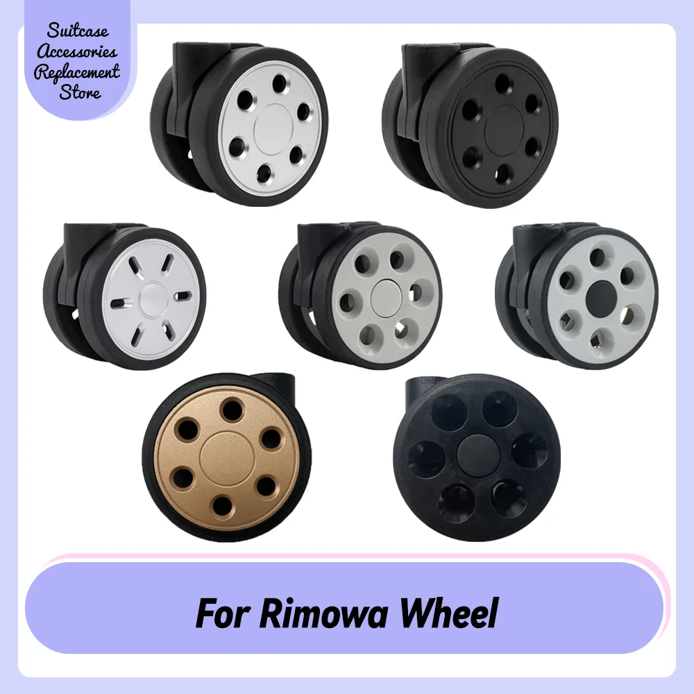 Suitable For Rimowa 64mm Universal Wheel Replacement Suitcase Smooth Silent Shock Absorbing Wheel Accessories Wheels Casters