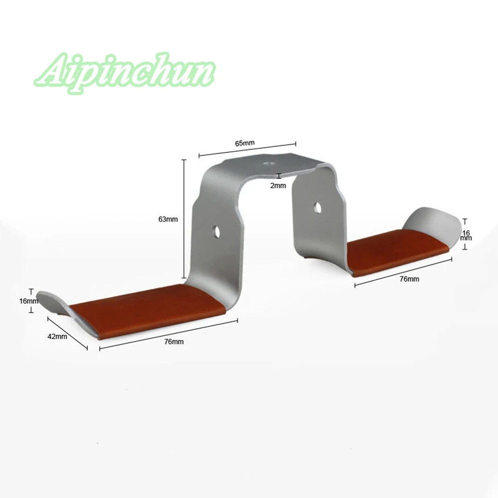 Aipinchun Universal Kopfhörer Halter Headset Kleiderbügel Metall Aluminium Legierung Wand Haken Kopfhörer Stehen Rack Mit Klebstoff Aufkleber