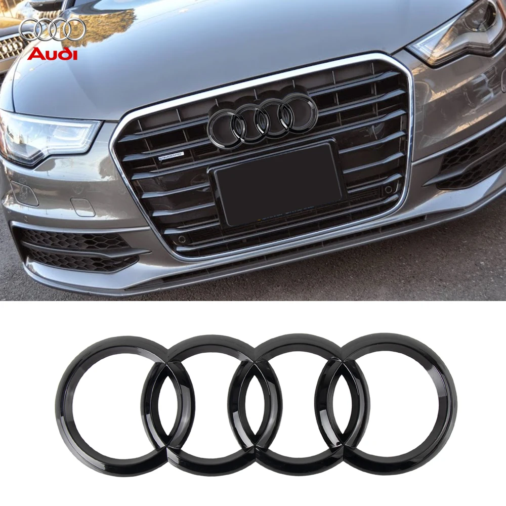 3D ABS Car Original Front Rear Badge Replacement Sticker For Audi New A3/A5 2020-2024 A3 A5 2010 2011 2012 2013 2014 2023 2022