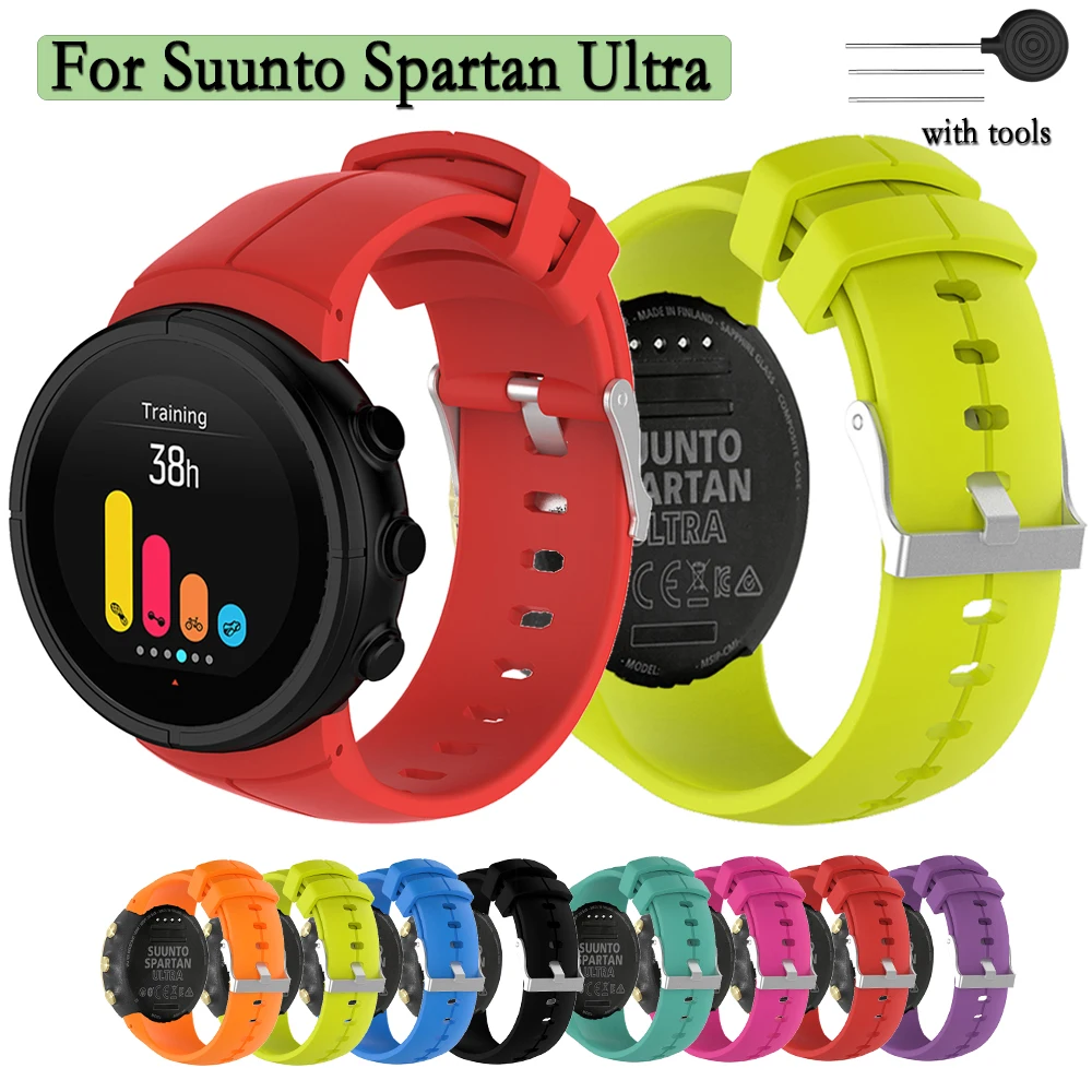 For Suunto Spartan Ultra Watchband High Quality Silicone Strap Sport Bracelet band With Tools Watch Accessories