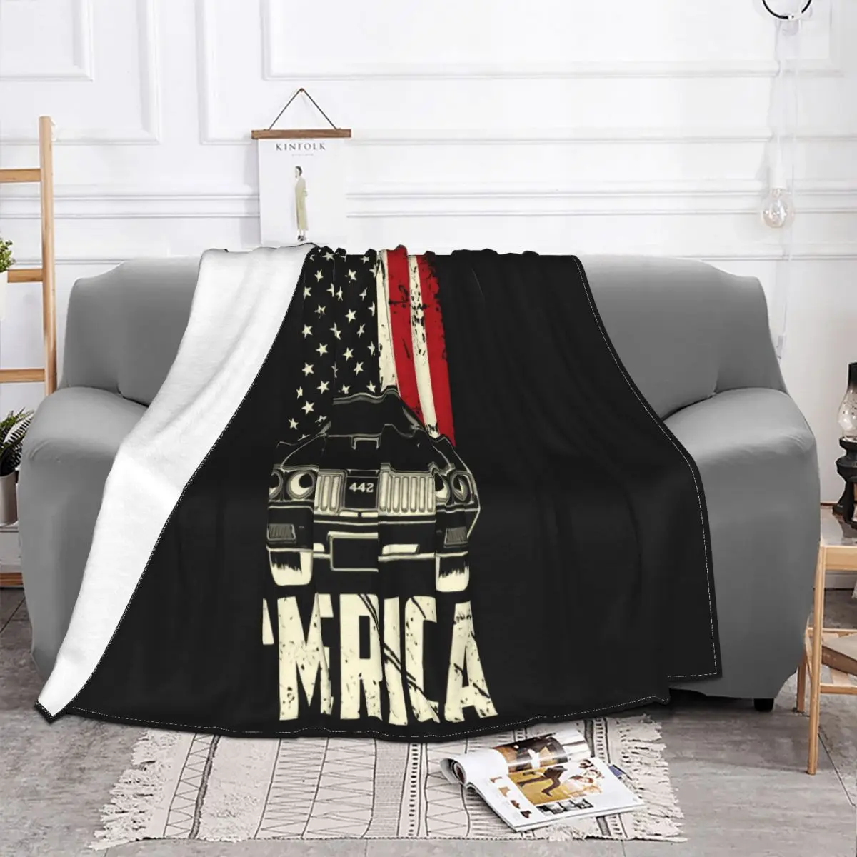 1970 Cutlass 442 Merica 70 Oldsmobile Car Mens T Cotton S 3Xl High Quality Print Holiday 3D Novelty Throw Blanket