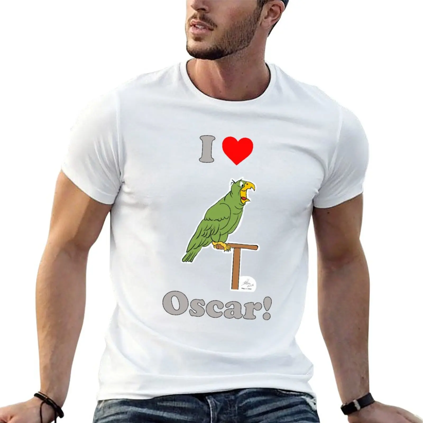

man t man shirts casual graphic Oscar! I t Love for T-Shirt shirt