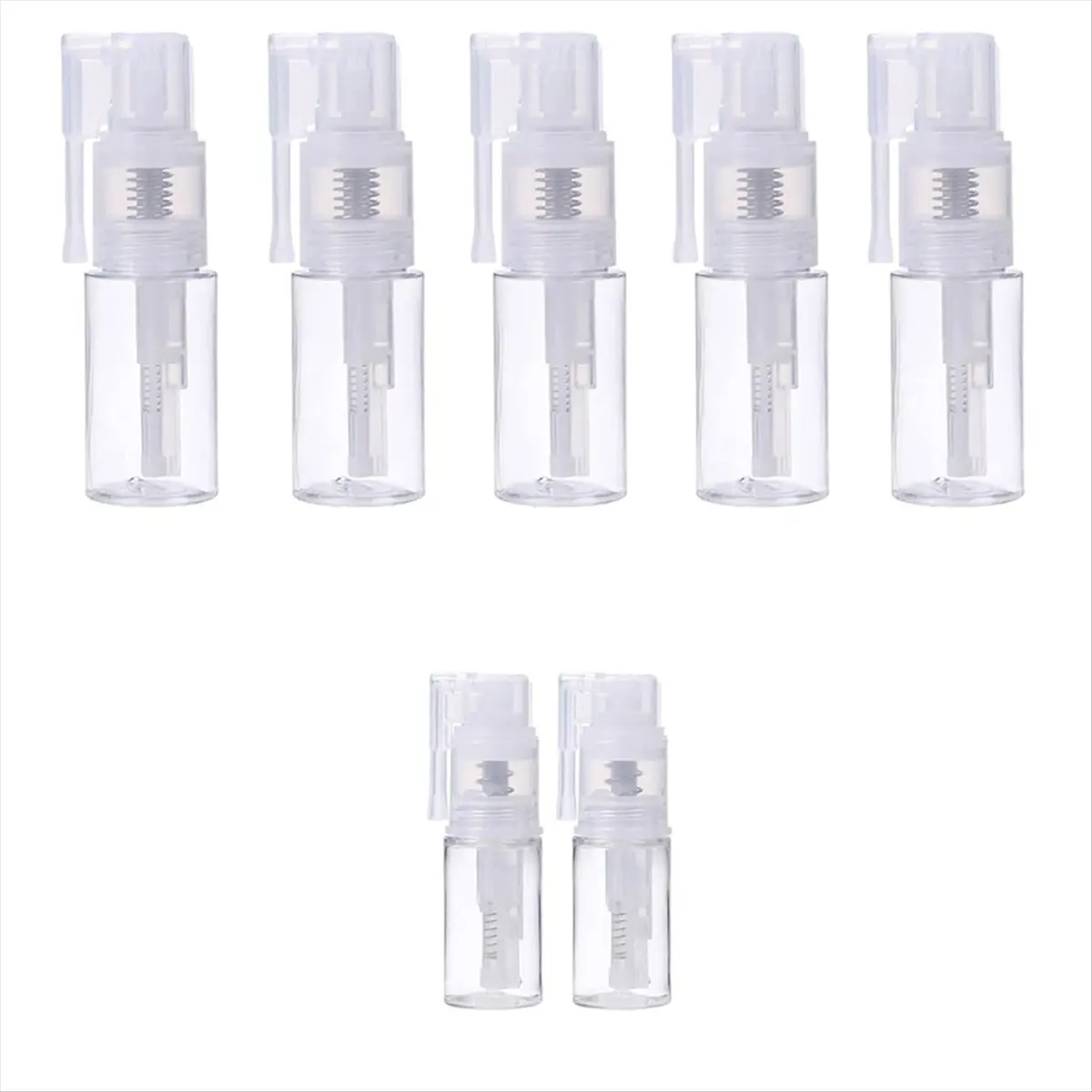 REST 8Pcs Glitter Duster Sprayer Craft Glitter Bottle Empty, 6Pcs 35Ml and 2Pcs 14Ml Bottles Multi-Purpose Bottle