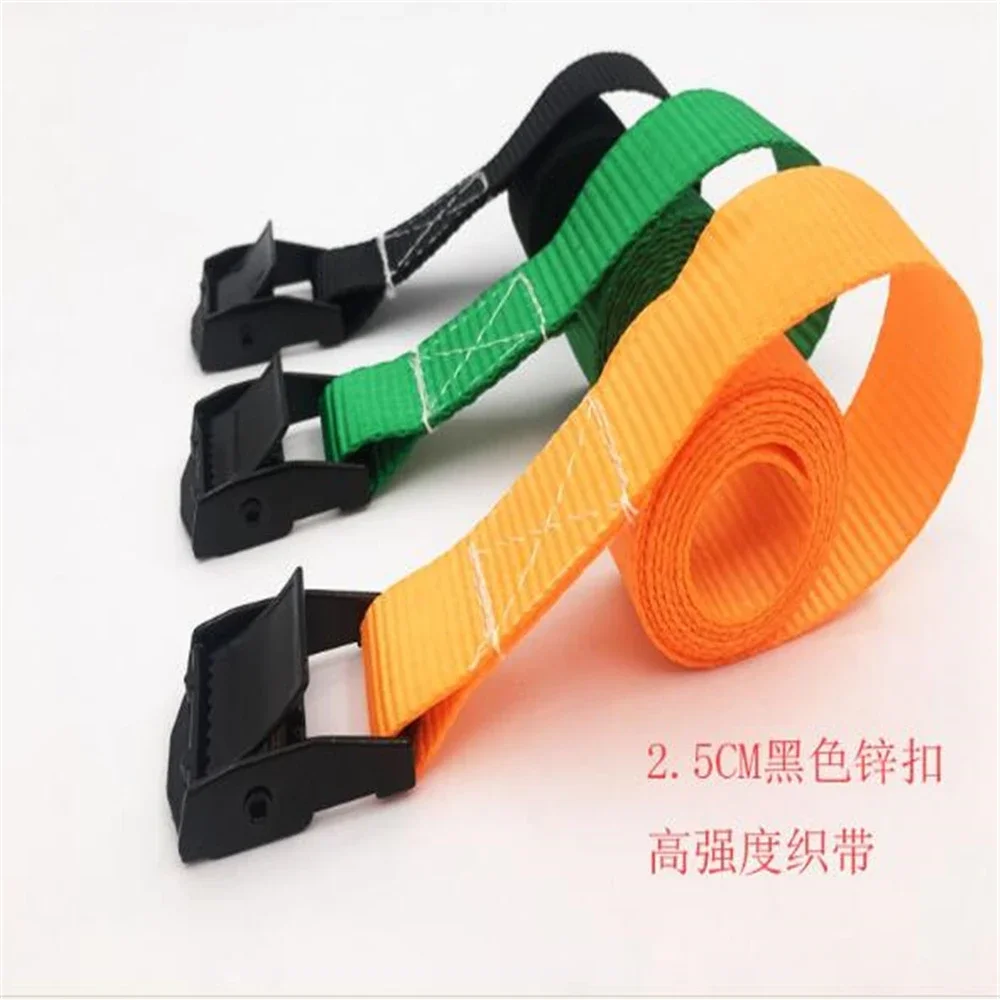 Fibbia per scheda di stampa da 2,5 cm e 1 pollice per auto, camion da carico, cinghia veloce, cinghia di fissaggio, cinghia di fissaggio, 10 metri