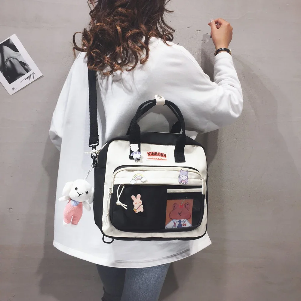 2023 borsa da donna Messenger stile coreano zaino femminile College grande capacità Kawaii spalla studente scuola zaino borse