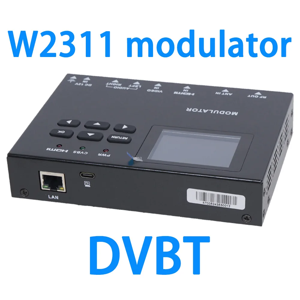 

MPEG-2 Encoder Modulator HD/AV CVBS to RF DVB-T Dvb c ISDBT ATSC CATV TV Front End Equipment HD MI to rf