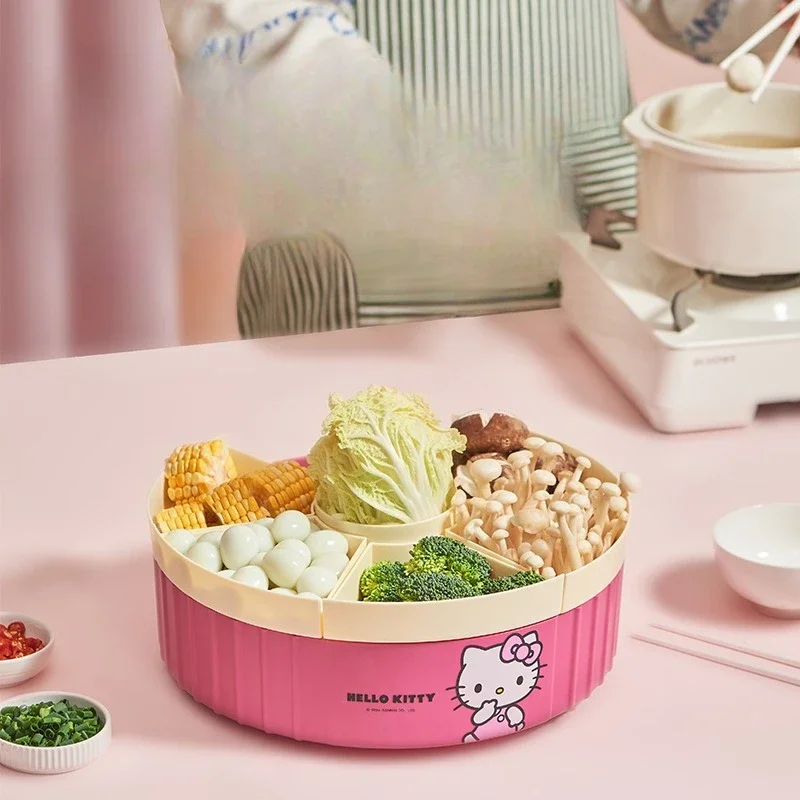 سانريو Kawaii مرحبا كيتي الدورية إناء/ قدر طبق جانبي كورومي سينامورول أنيمي الكرتون المنزلية مقصورة صينية تخزين المواد الغذائية #3