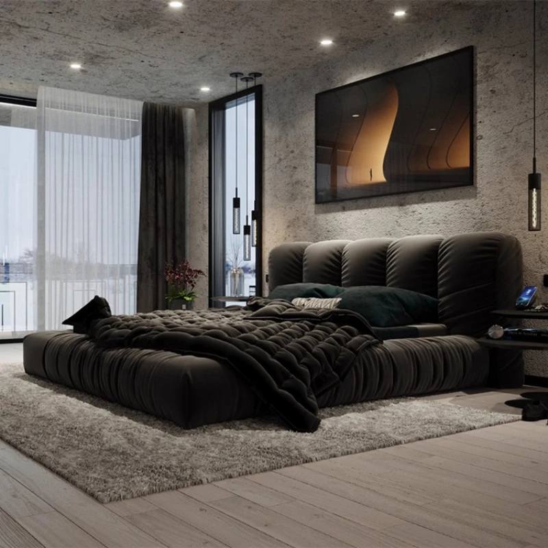 

Italian tatami bed frame double bed fabric bedroom double bed bases luxury king size modern cama casal high furniture full set