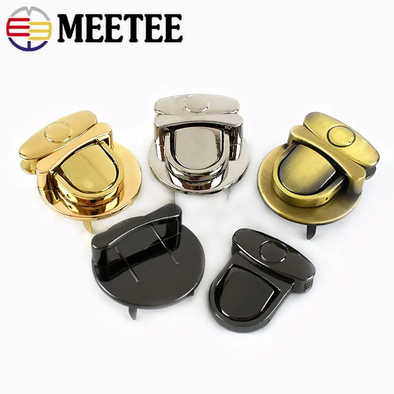 1/2Pcs 16-35mm Women Bag Lock Snap Buckle Metal Handbag Twist Turn Locks Closure Replacement Clasps DIY Hardware Accessories