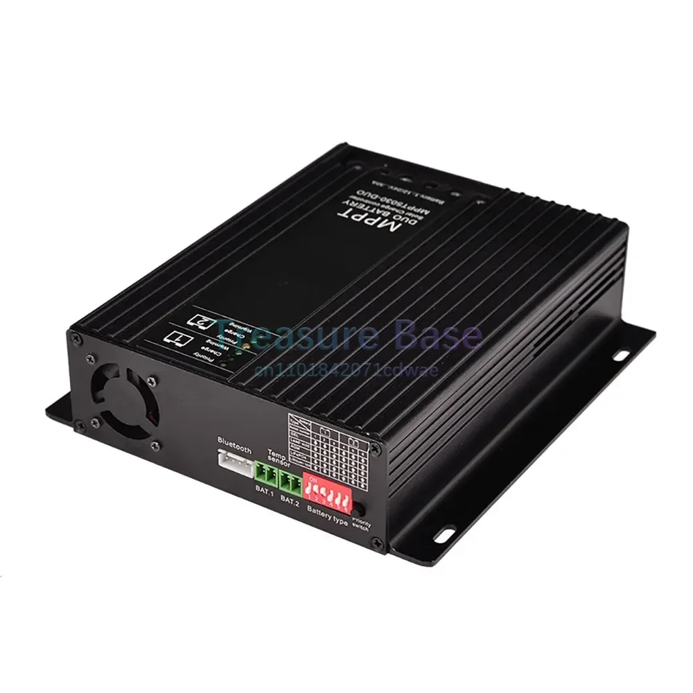 Dual Battery 30A MPPT Solar Charge Controller 12V 24V for Lead Acid Lithium Lifepo4 Battery