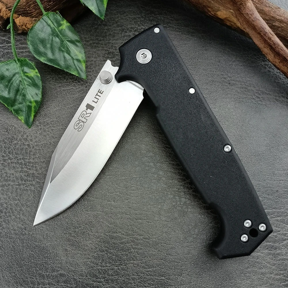 SR1 LITE EDC صلابة عالية الصلب في الهواء الطلق بقاء فائدة سكين جيب متعددة الأغراض الصيد سكين للفرد مقبض ألياف النايلون