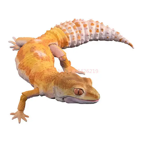 New Original Bandai Gashapon Big Biological Map Big Gecko Lizard Simulation Animal Qversion Anime Model Toy Gift Collection