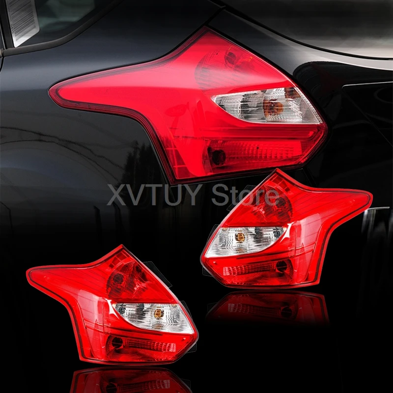 LED Tail Light Assembly LED Running Turning Brake Rear Lamps Lampshade for Ford Focus 2012 2013 2014 Taillights Car Accessories