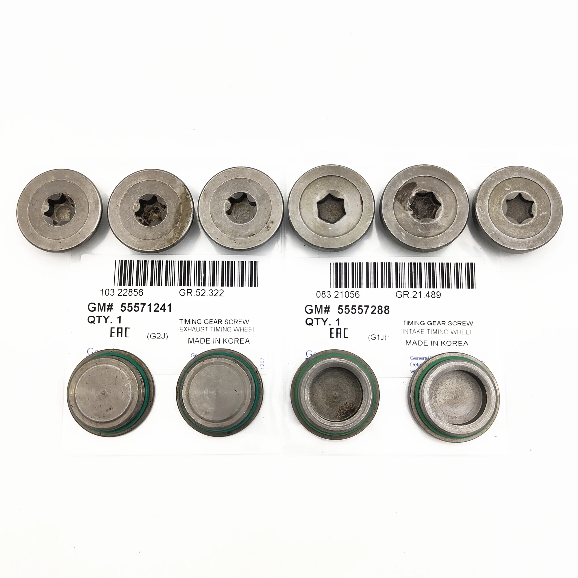 5set Camshaft Tooth Screw Cap For Chevrolet Cruze Sonic Epica Opel Mokka Astra Zafira OEM# 55571241 55557288