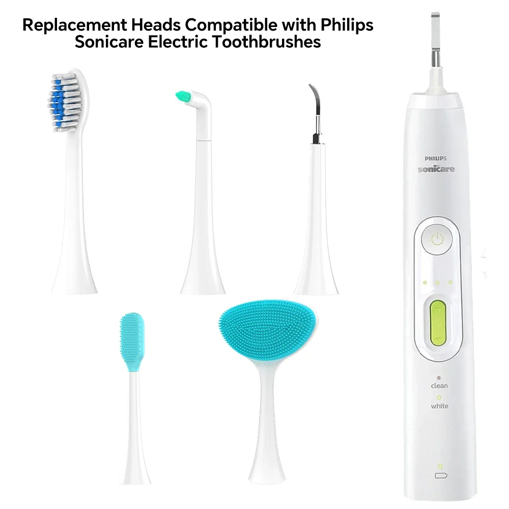 متوافق مع رؤوس فرشاة الأسنان الكهربائية البديلة لفرشاة الأسنان من Philips Sonicare، رأس فرشاة متعددة الوظائف لـ Sonicare #2