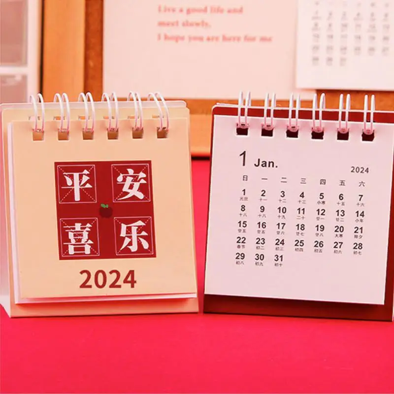 Desktop Calendar, Gerenciamento de Tempo, Rastreador de Alvo, Portátil, Compacto, Desenhos Animados, Conveniente, Não Fácil de Quebrar, Alta Qualidade