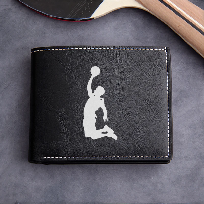 Cartera de cuero PU de primera calidad de la marca Jordan, diseño minimalista, ligera y duradera, billetera compacta para hombre con el icónico logotipo Jumpman