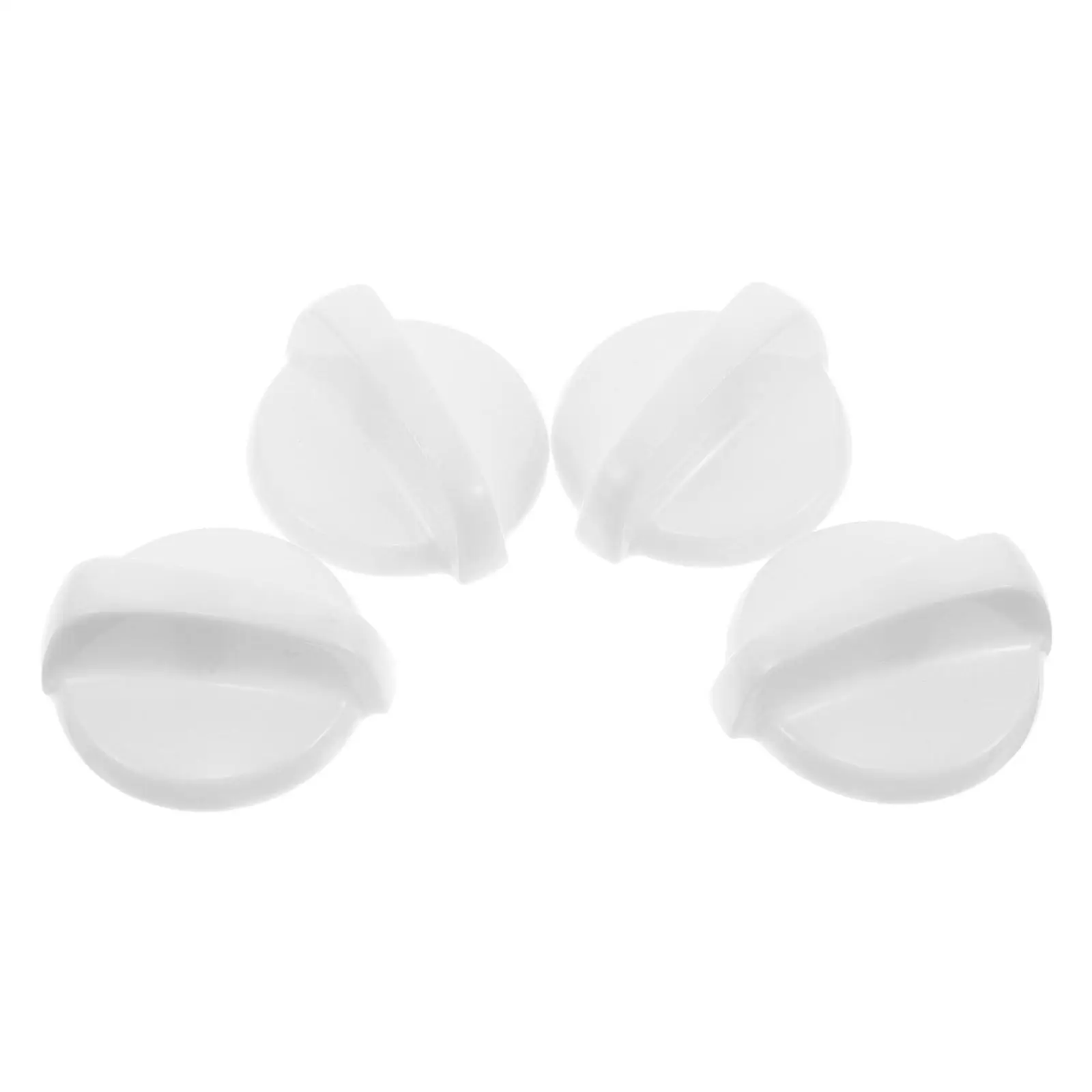 

4 Pcs Oven Knob Replacement Universal White Stove Top Electric Burner Compatible Precision Temperature Bar