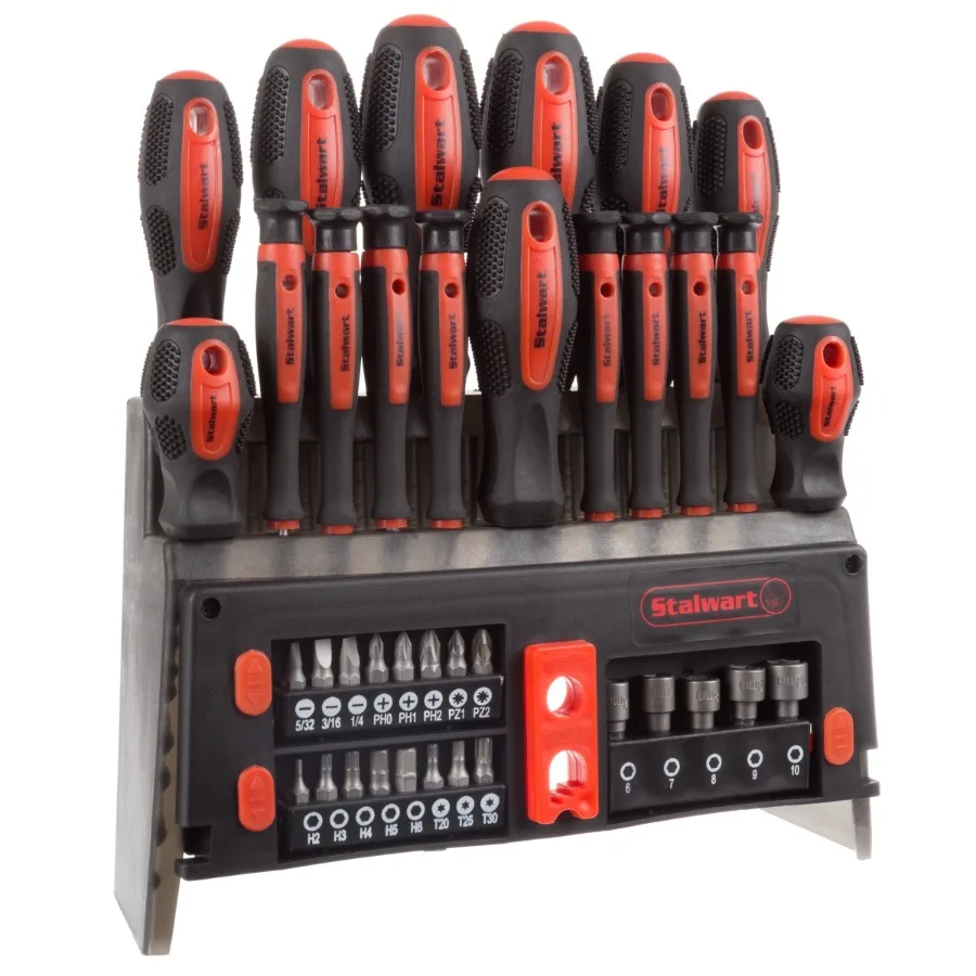 

39-Piece Magnetic Screwdriver Set Tool Kit with Storage Rack for Precision Electronics Repair Home DIY Projects Automotive Main