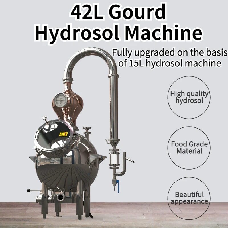 HOOLOO D42L المقطر مستخلص الزيوت العطرية المقطر المعدل هيدروسول طقم تقطير الزيوت العطرية لتقوم بها بنفسك الزهور والأعشاب #3