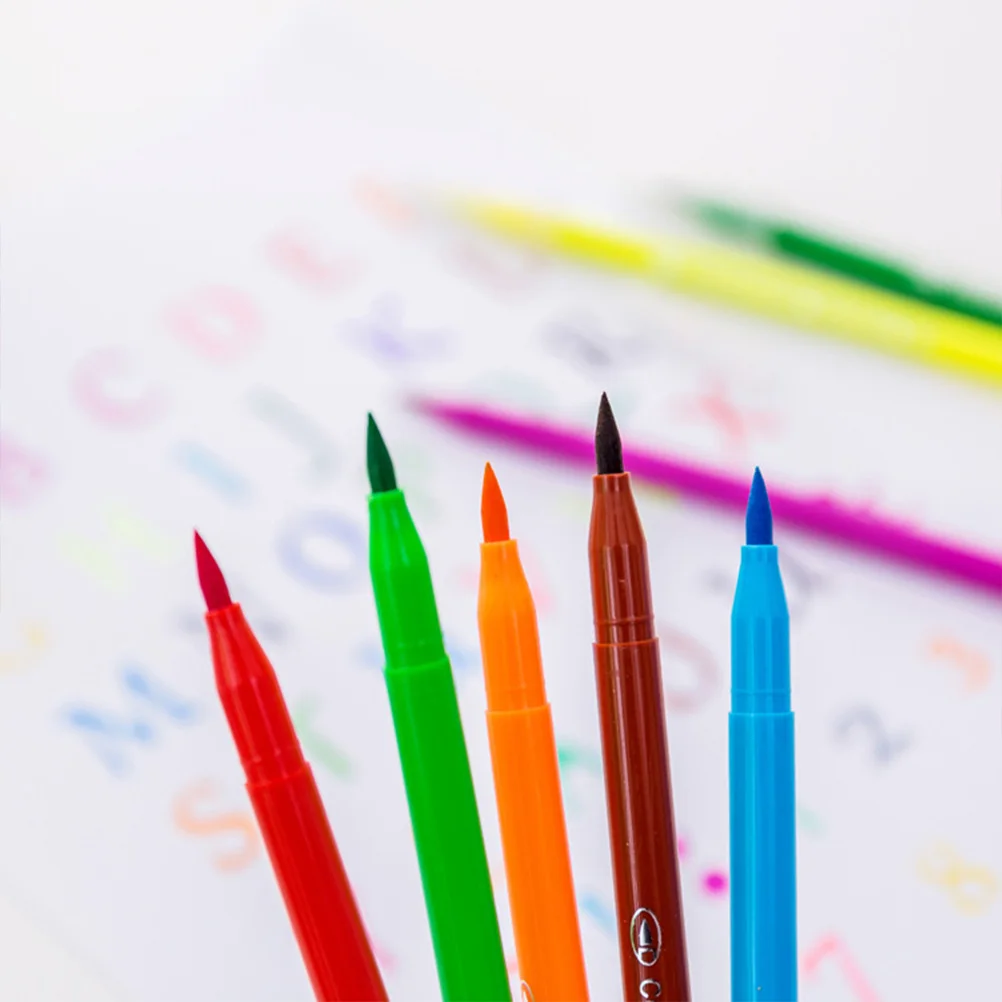 

Safe Washable Watercolor Pens Durable Painting Tips Art Craft Non Toxic Ink Bright Colors No Leak Fade Issues Coloring