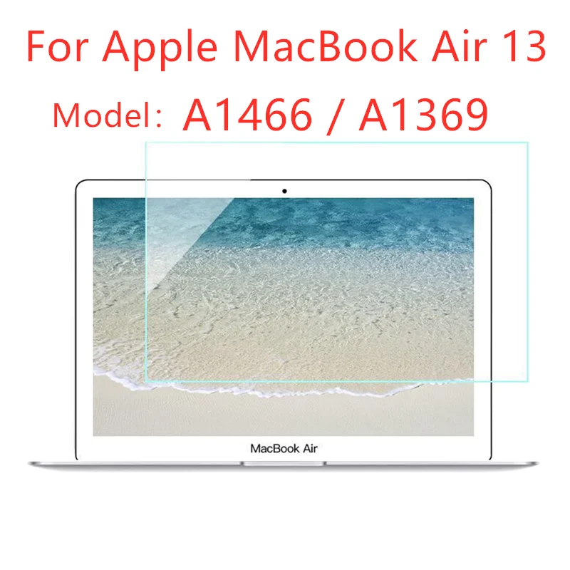 

For Apple MacBook Air 13 A1466 A1369 Tempered Glass Screen Protector 13.3 Inch Anti Scratch HD Clear Bubble Free Protective Film