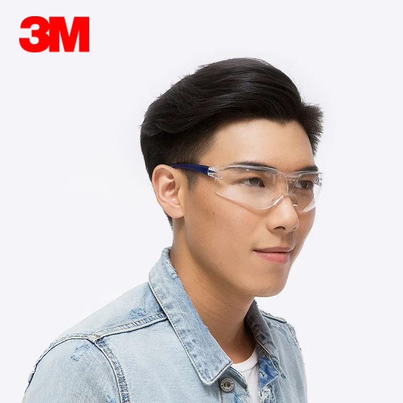 3M 10434 Safety Goggles Anti-wind Anti sand Anti Fog Anti Dust Resistant Transparent Eyewear protective glasses