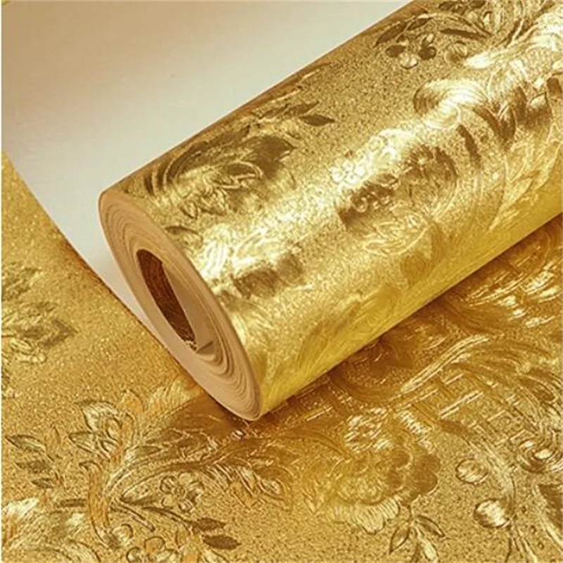 wellyu оfaniи nuovo oro di alta qualità Damasco carta da parati Bar KTV discoteca soffitto soggiorno TV sfondo muro carta da parati riflettente