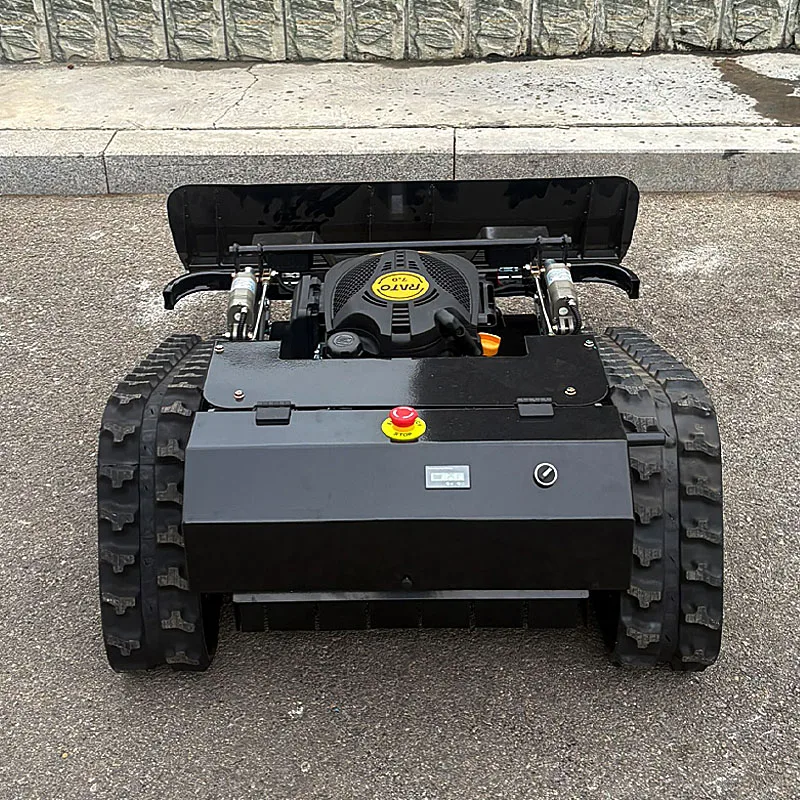 Customized rubber track remote control lawn mower intelligent cordless lawn mower