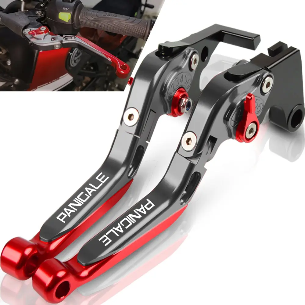 

For DUCATI PANIGALE V4 2016 2017 2018 2019 Motorcycle handbrake Folding Extendable Adjustable Clutch Brake Levers Adapter