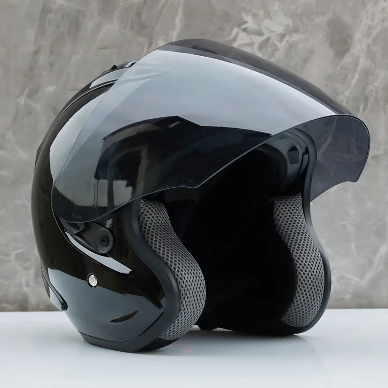 Ram4 Bright Black Halbhelm Motorrad Off-Road Sommerhelm Downhill Racing Mountain Cross Casco Capacete Männer und Frauen